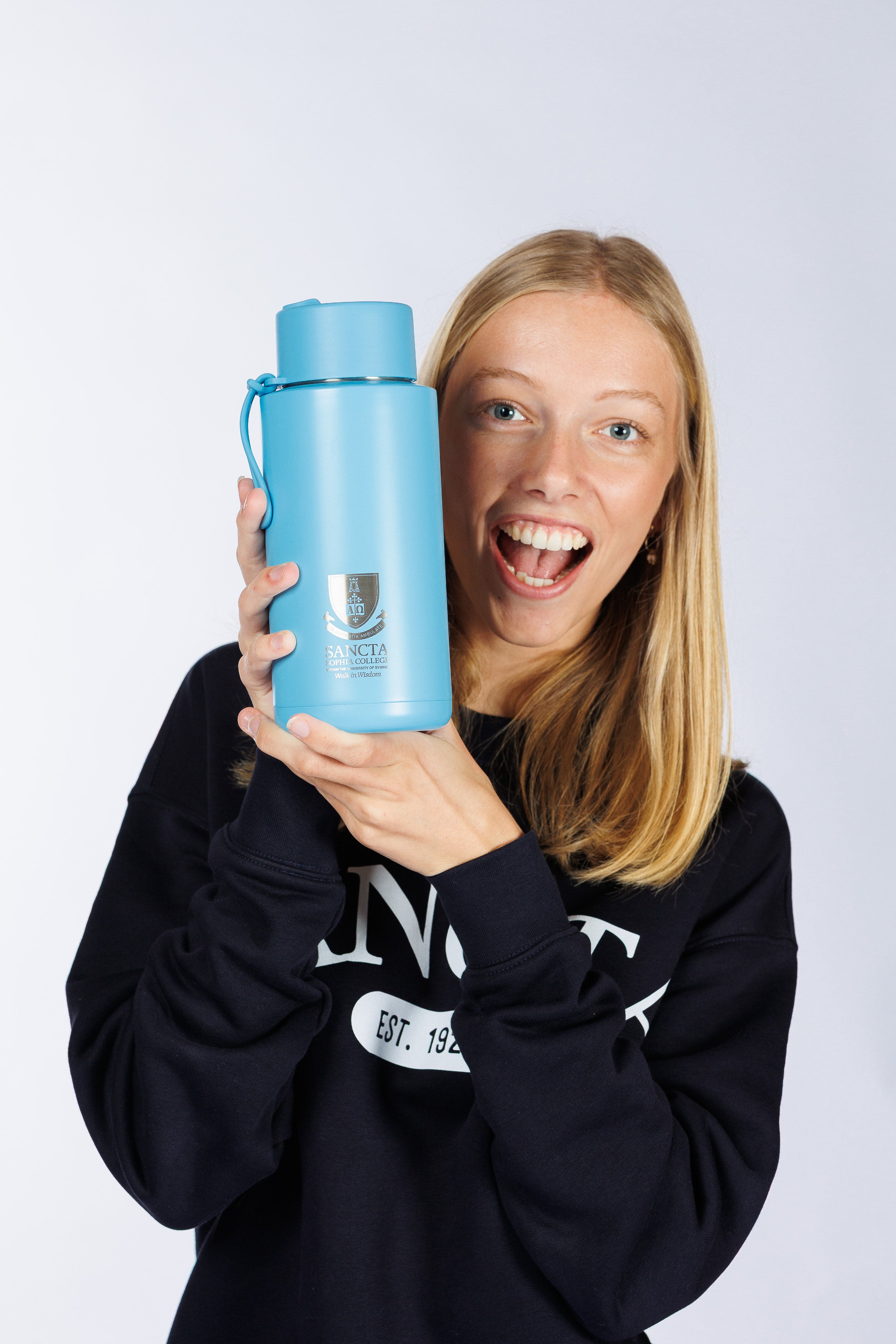 Sancta x Frank Green Ceramic Reusable Bottle (1L)