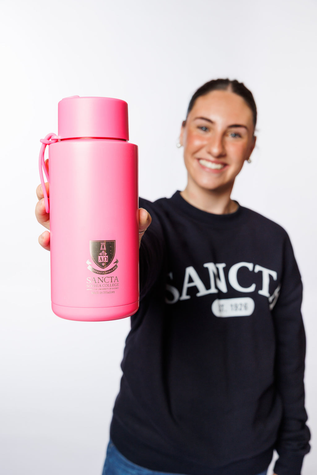Sancta x Frank Green Ceramic Reusable Bottle (1L)